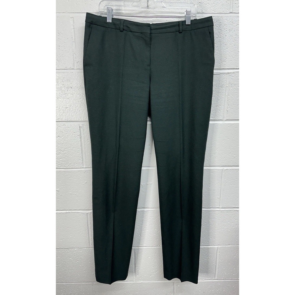 BOSS Hugo Boss Titana 5 Dark Green Straight Office Pants Trousers Women's M (10)